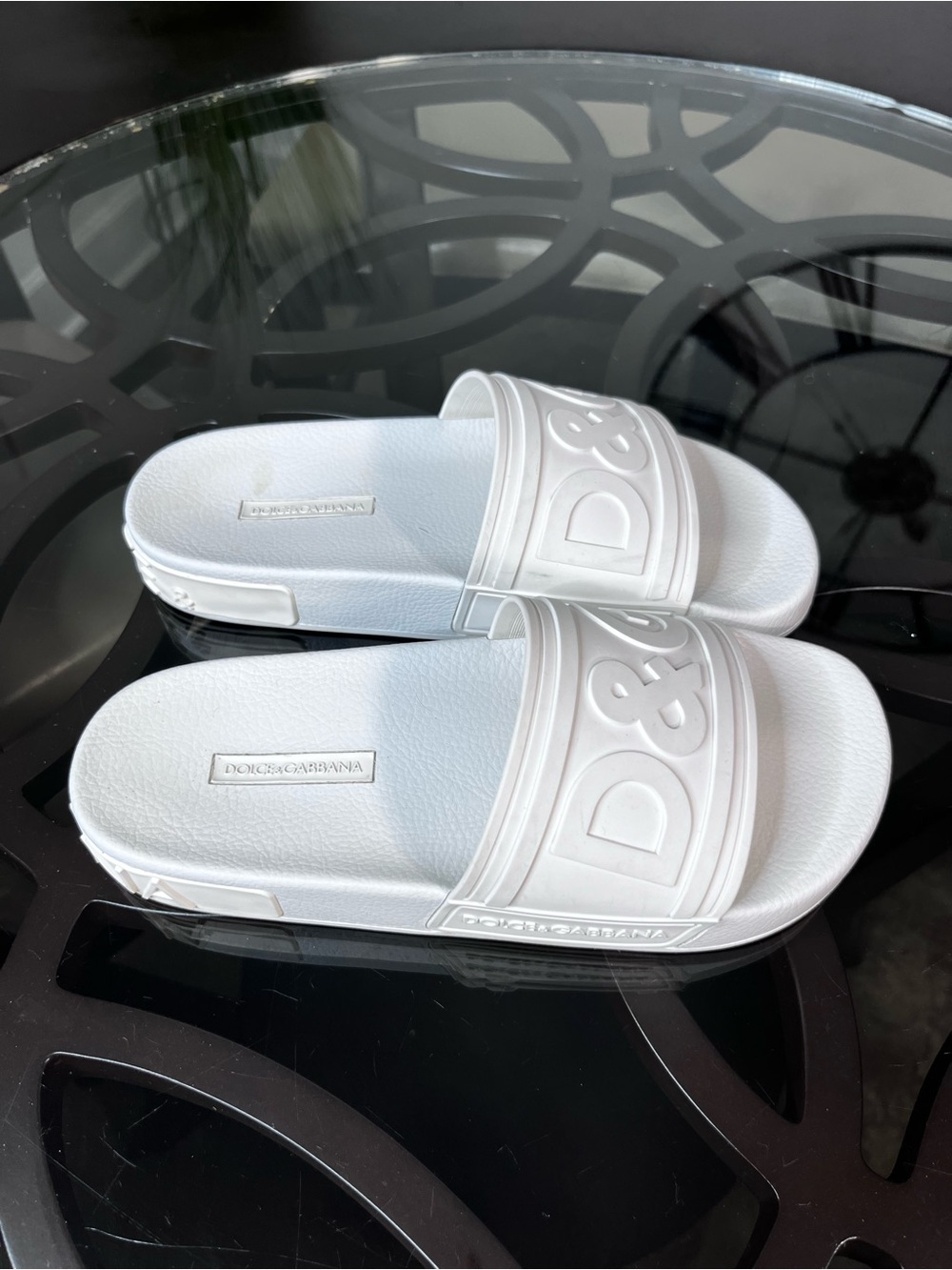 Dolce & Gabbana beachwear (slides/sandals) White Sz 37/ 6.5 women’s